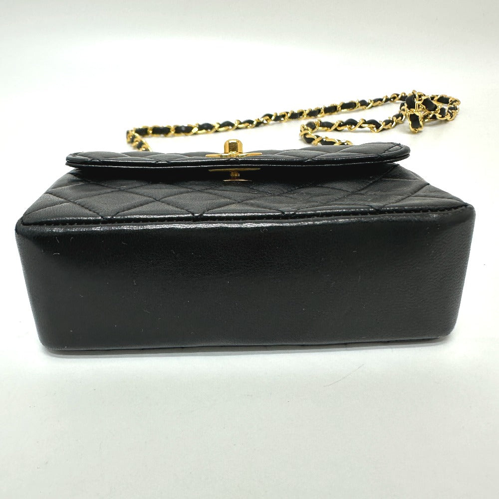 CHANEL Shoulder Bag 2208 lambskin black Mini matrasse