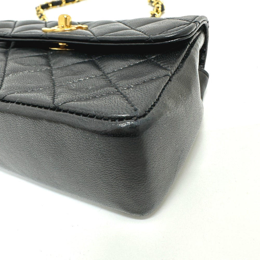 CHANEL Shoulder Bag 2208 lambskin black Mini matrasse