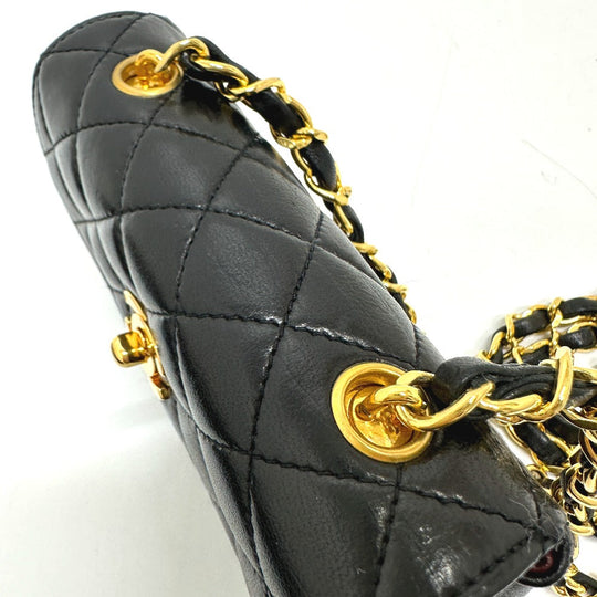 CHANEL Shoulder Bag 2208 lambskin black Mini matrasse