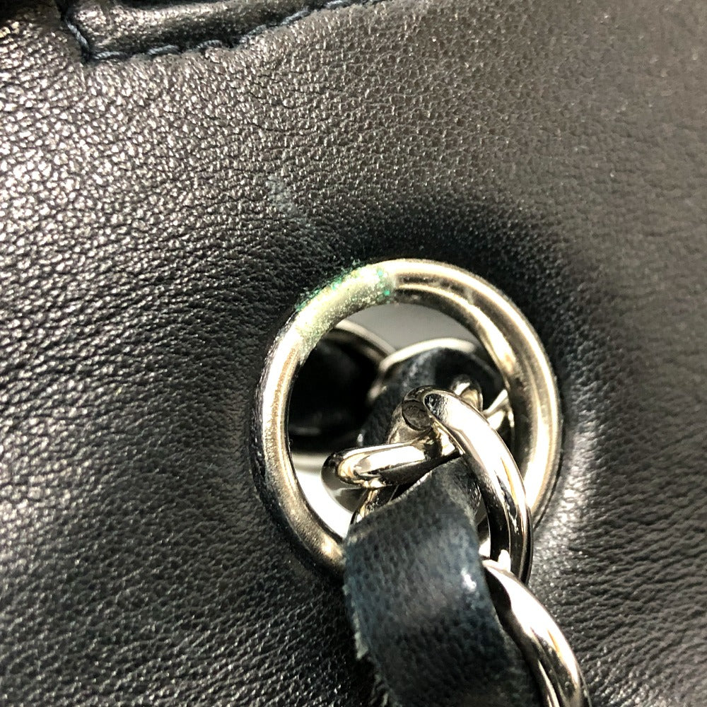 CHANEL Shoulder Bag A01112 lambskin black Matrasse 25 Women Used Authentic