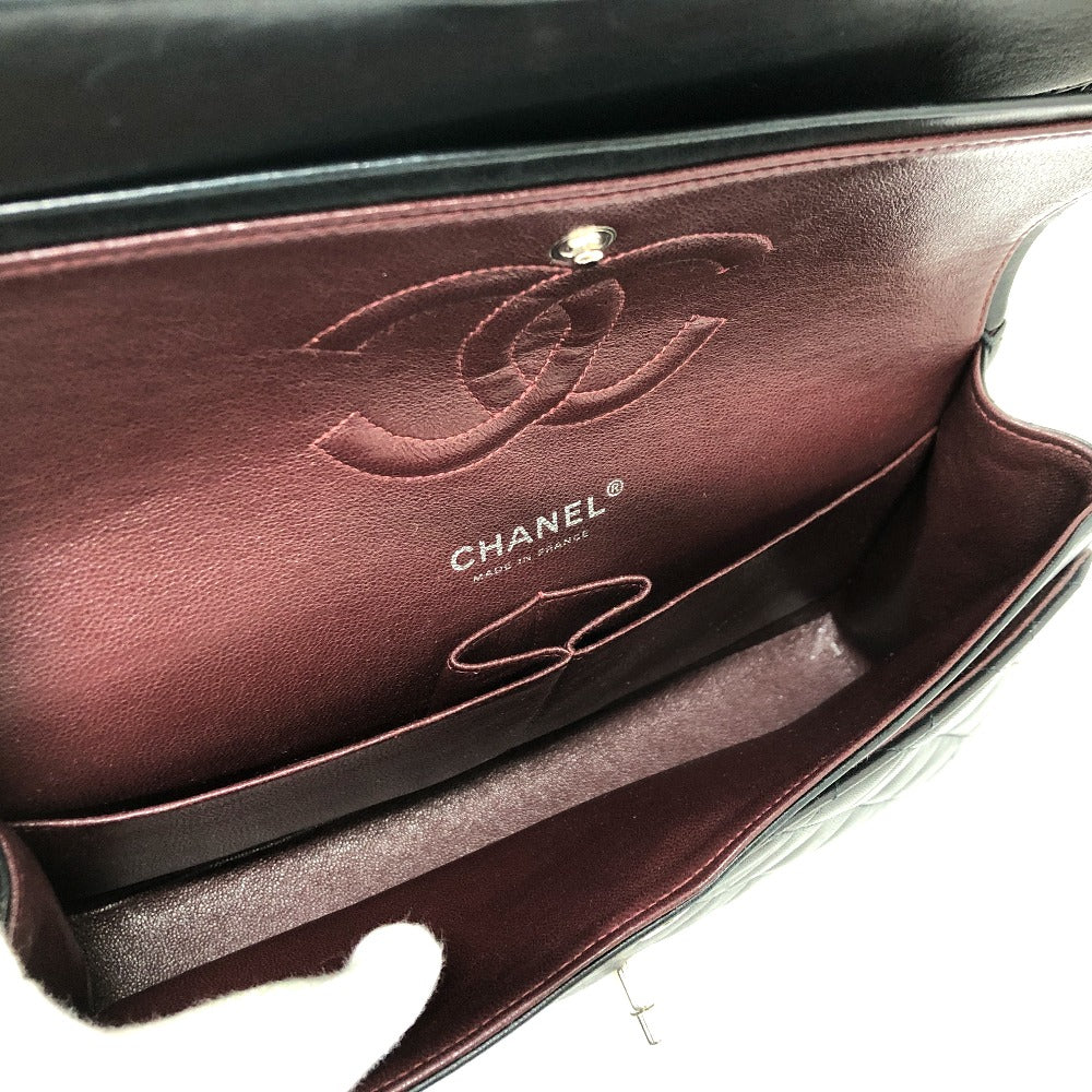 CHANEL Shoulder Bag A01112 lambskin black Matrasse 25 Women Used Authentic