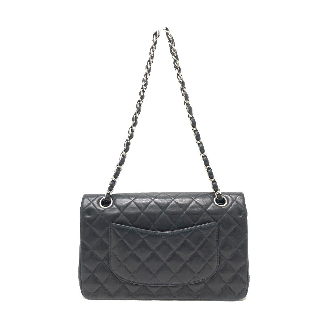 CHANEL Shoulder Bag A01112 lambskin black Matrasse 25 Women Used Authentic