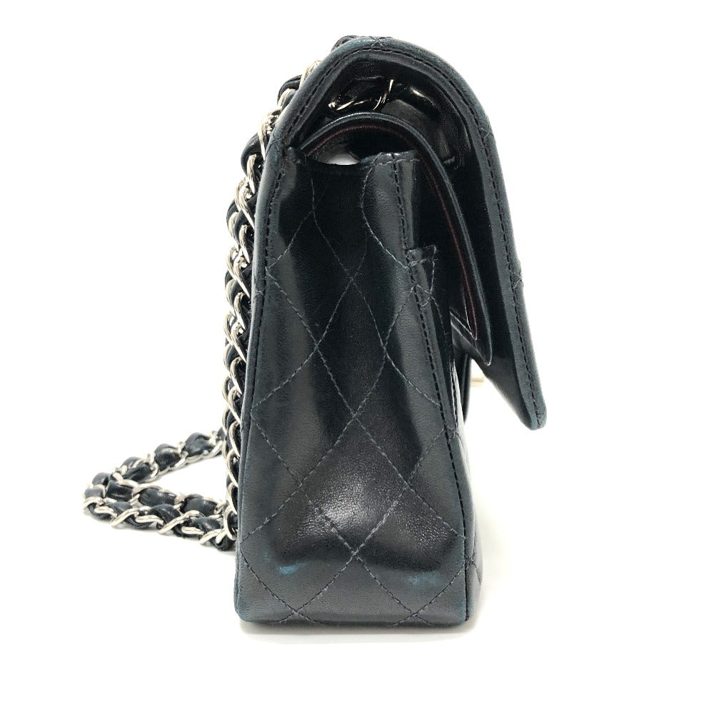 CHANEL Shoulder Bag A01112 lambskin black Matrasse 25 Women Used Authentic