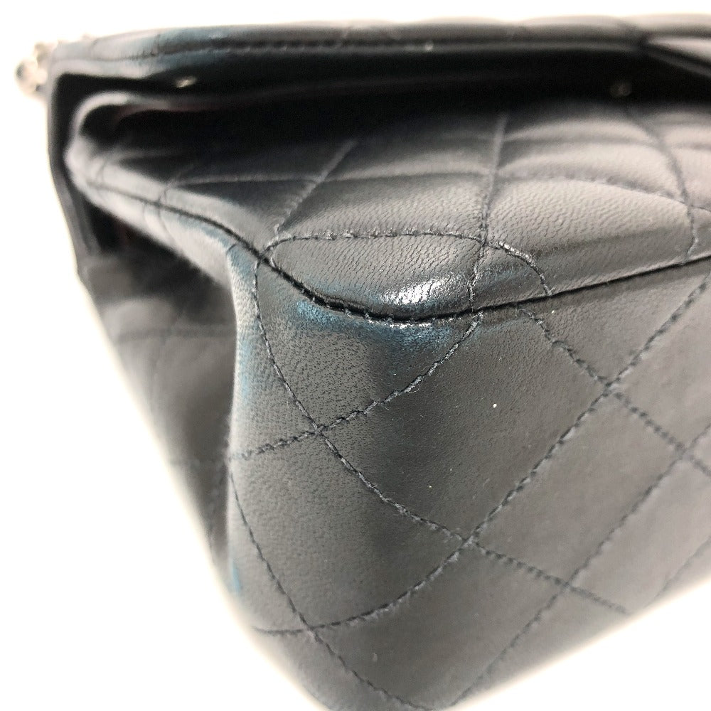 CHANEL Shoulder Bag A01112 lambskin black Matrasse 25 Women Used Authentic