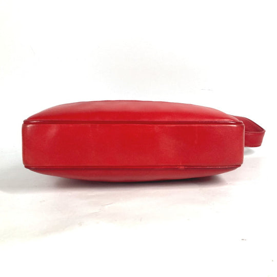 CHANEL Shoulder Bag Satin, Leather Red Vintage Cocoball Matrasse quilting Women Used Authentic