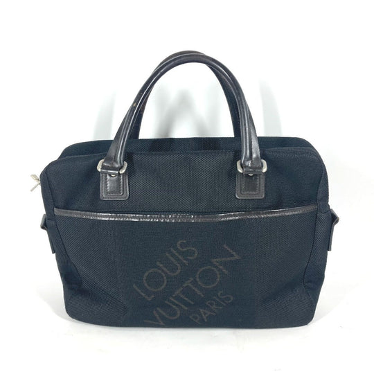 LOUIS VUITTON Business bag M93082 Damier Jean Canvas black Damier Jean Yak Women Used Authentic
