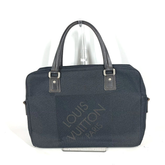 LOUIS VUITTON Business bag M93082 Damier Jean Canvas black Damier Jean Yak mens Used Authentic