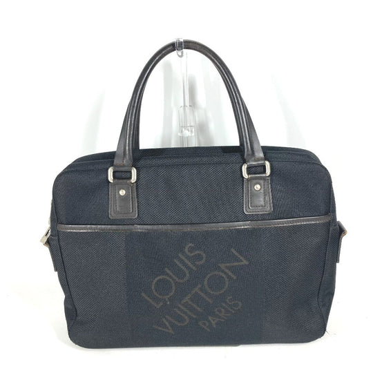 LOUIS VUITTON Business bag M93082 Damier Jean Canvas black Damier Jean Yak mens Used Authentic