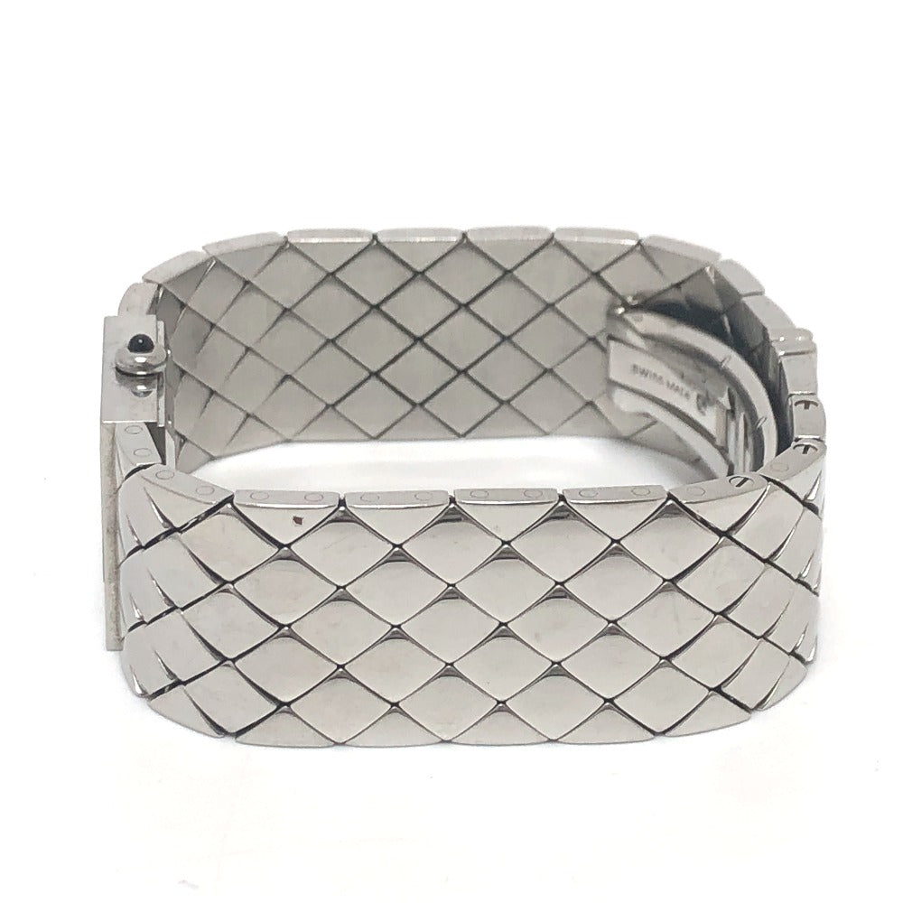 CHANEL Watches Quartz Stainless Steel Silver Matrasse black dial Women Used Authentic