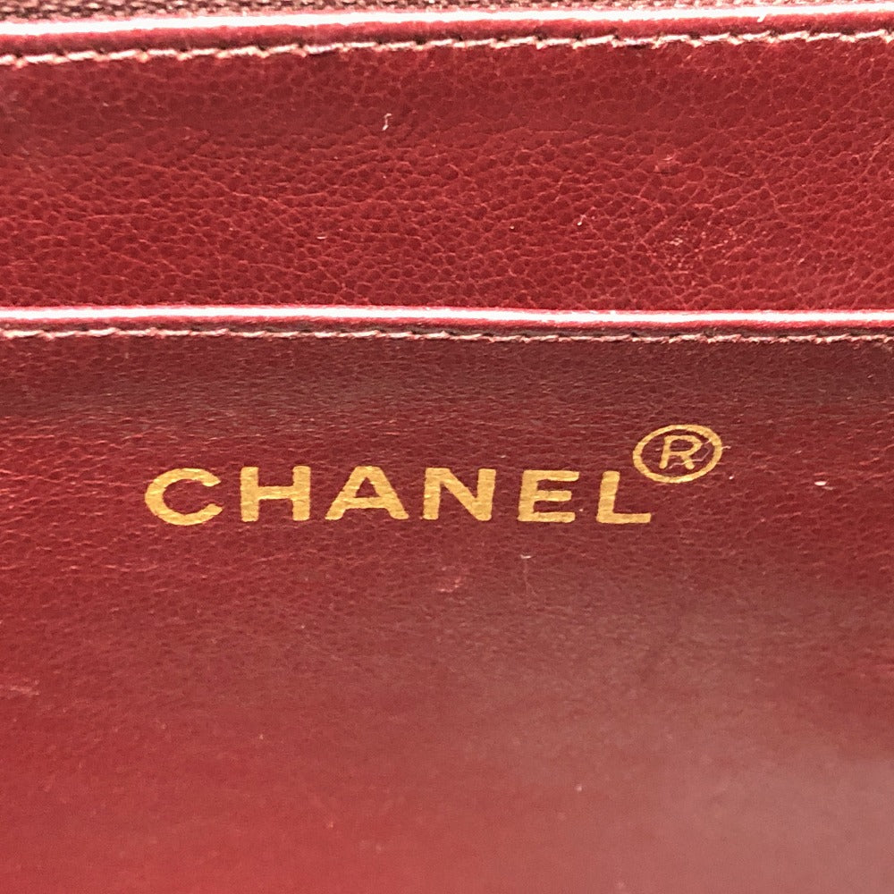 CHANEL Shoulder Bag A01094 lambskin black Matrasse COCO Mark Deca Matelasse 34 Women Used Authentic
