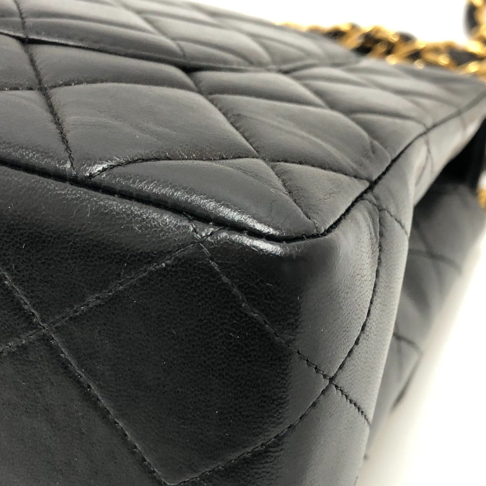 CHANEL Shoulder Bag lambskin black Matrasse 30