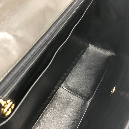 CHANEL Shoulder Bag lambskin black Matrasse 30