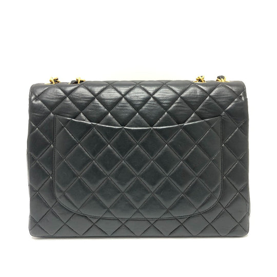 CHANEL Shoulder Bag lambskin black Matrasse 30