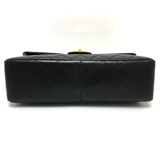 CHANEL Shoulder Bag lambskin black Matrasse 30