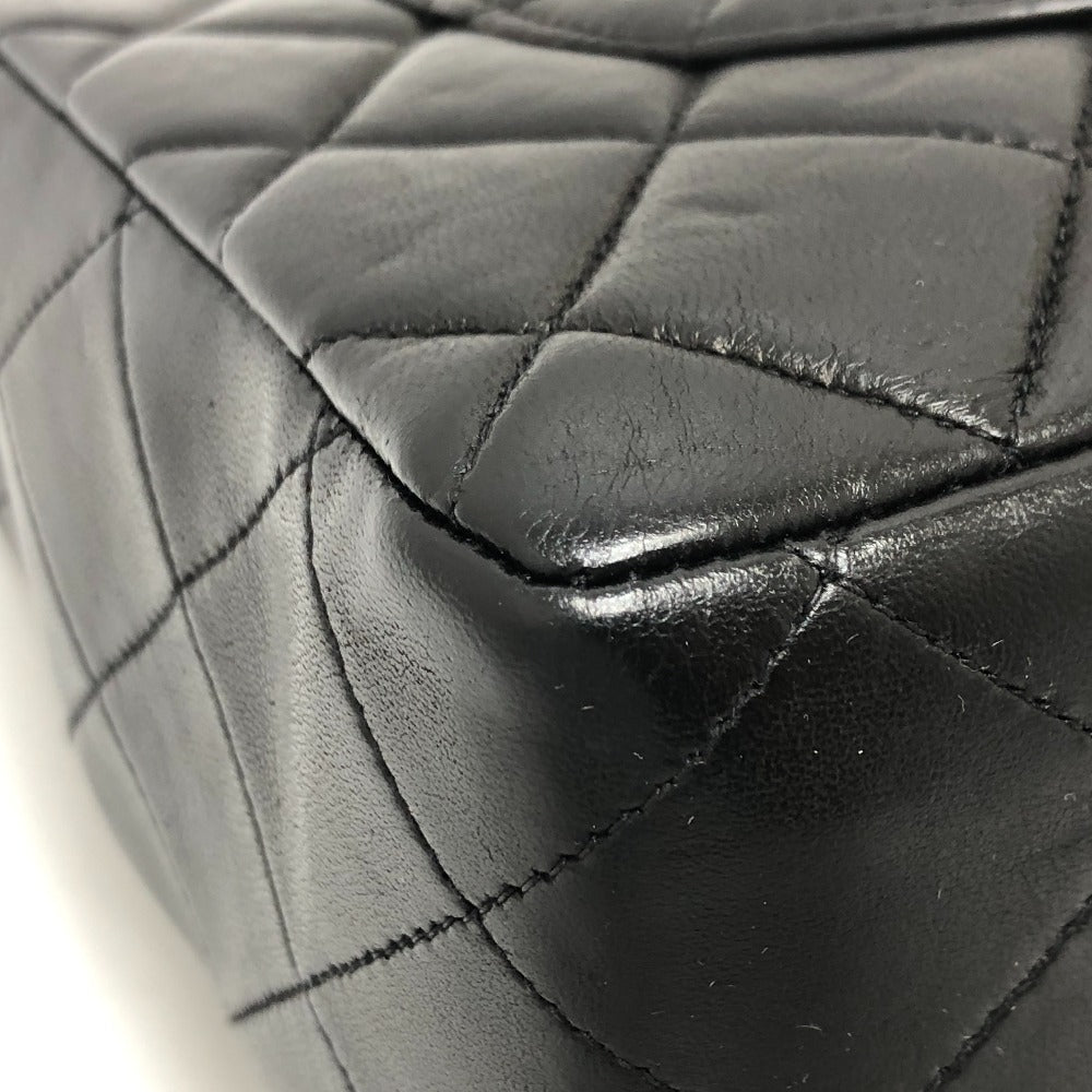 CHANEL Shoulder Bag lambskin black Matrasse 30