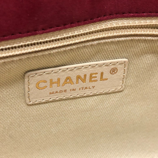 CHANEL Shoulder Bag Coated leather Red Matrasse 30 COCO Mark