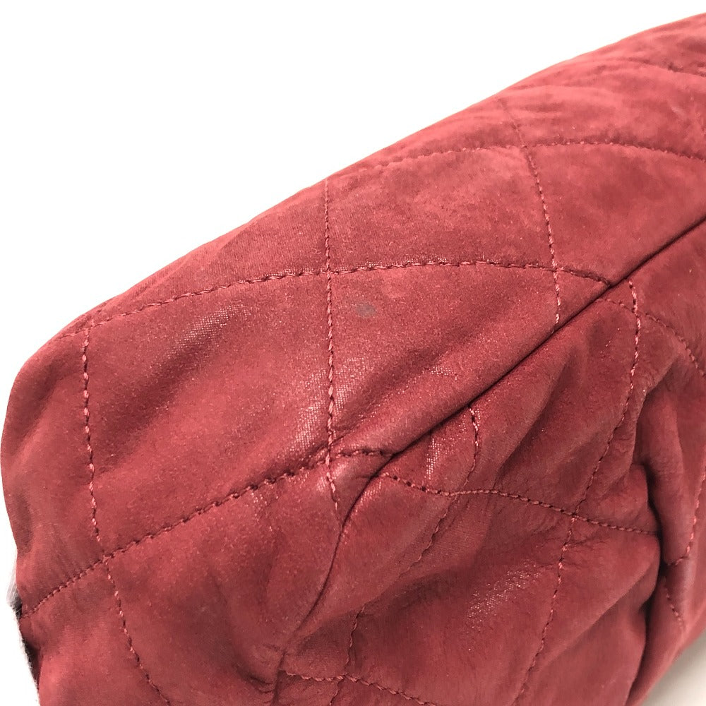 CHANEL Shoulder Bag Coated leather Red Matrasse 30 COCO Mark