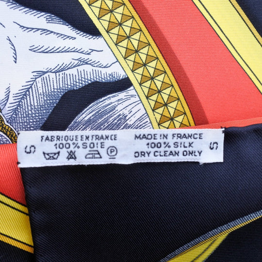 HERMES scarf silk multicolor GRAND APPARAT Carre90 Women Used Authentic