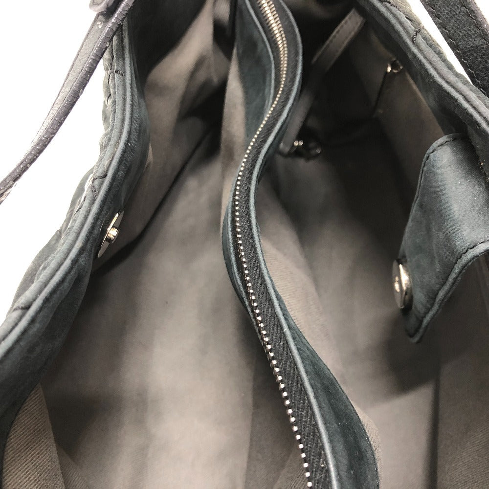 CHANEL Handbag leather black Matrasse Wild stitch Women Used Authentic