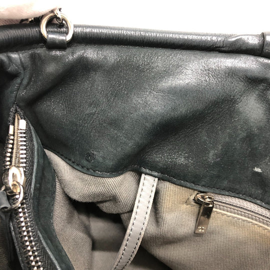 CHANEL Handbag leather black Matrasse Wild stitch Women Used Authentic