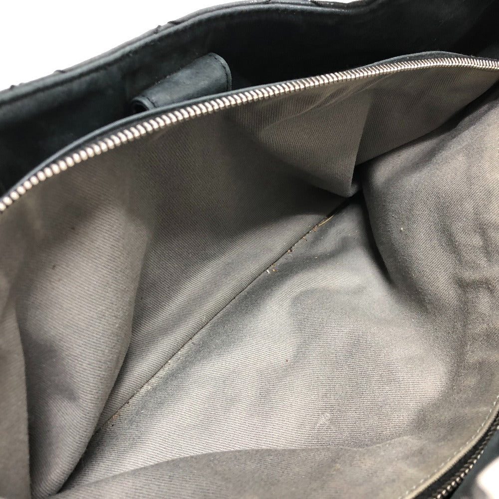 CHANEL Handbag leather black Matrasse Wild stitch Women Used Authentic
