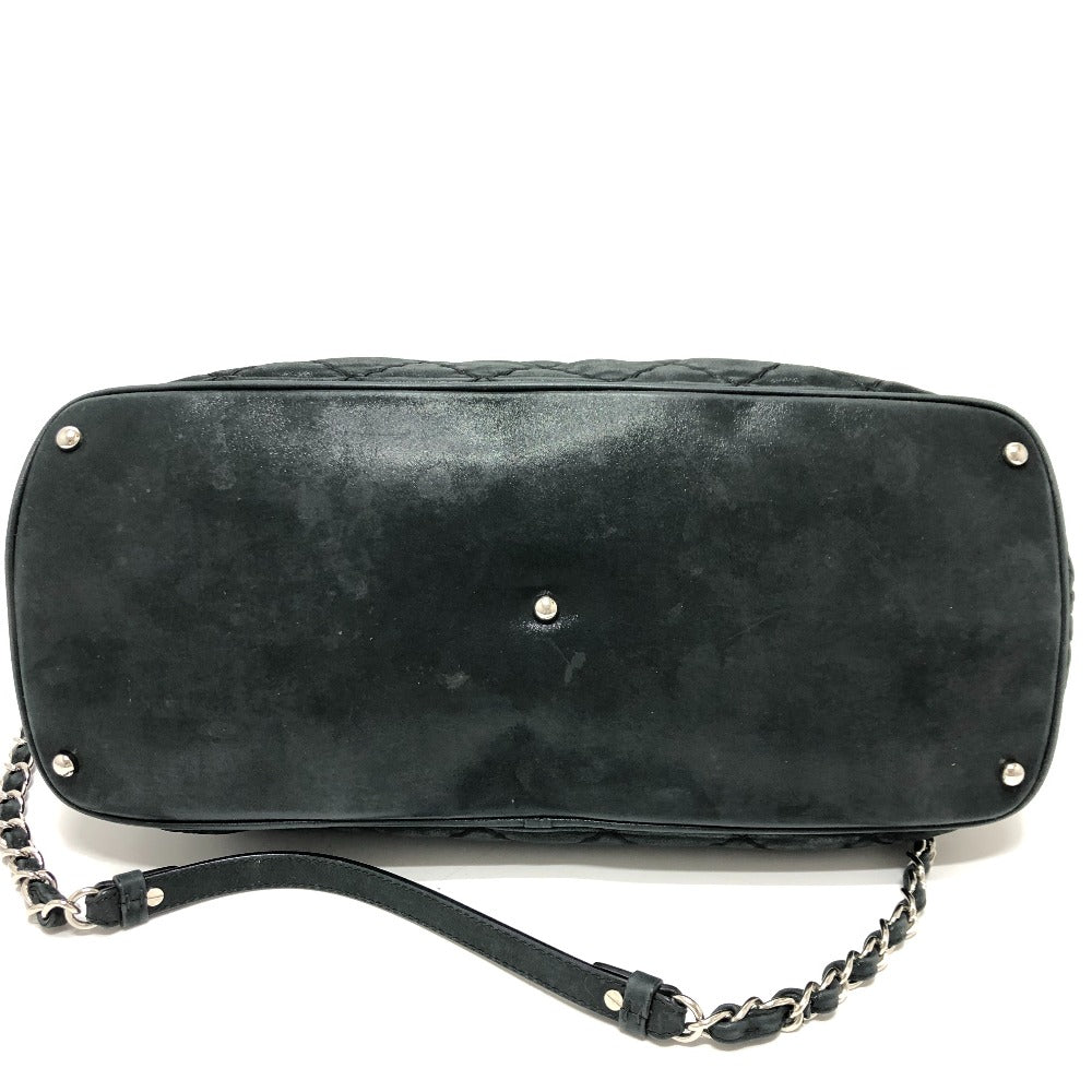 CHANEL Handbag leather black Matrasse Wild stitch Women Used Authentic
