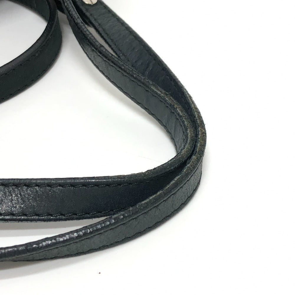 CHANEL Handbag leather black Matrasse Wild stitch Women Used Authentic