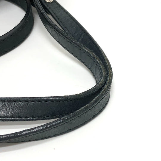 CHANEL Handbag leather black Matrasse Wild stitch Women Used Authentic