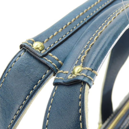 COACH Handbag 11609 Leather, Patent Leather blue Signature Women Used Authentic
