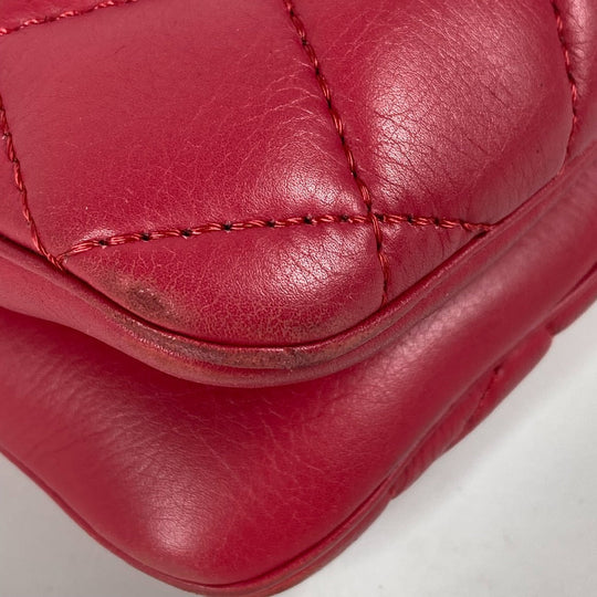CHANEL Tote Bag lambskin pink Handbag Shoulder Bag CC COCO Mark Matelasse Quilting