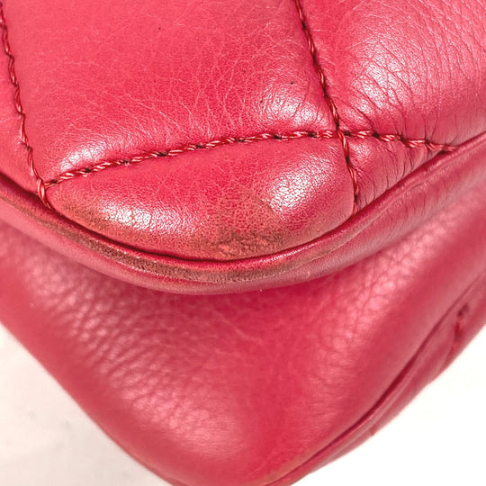 CHANEL Tote Bag lambskin pink Handbag Shoulder Bag CC COCO Mark Matelasse Quilting