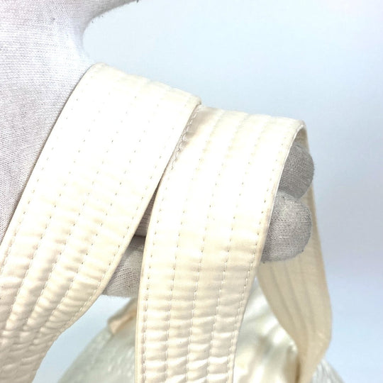 CHANEL Boston Duffel bag A29853 Nylon white Sports CC COCO Mark Quilting Women Used Authentic