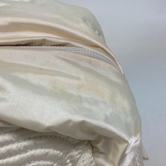 CHANEL Boston Duffel bag A29853 Nylon white Sports CC COCO Mark Quilting Women Used Authentic