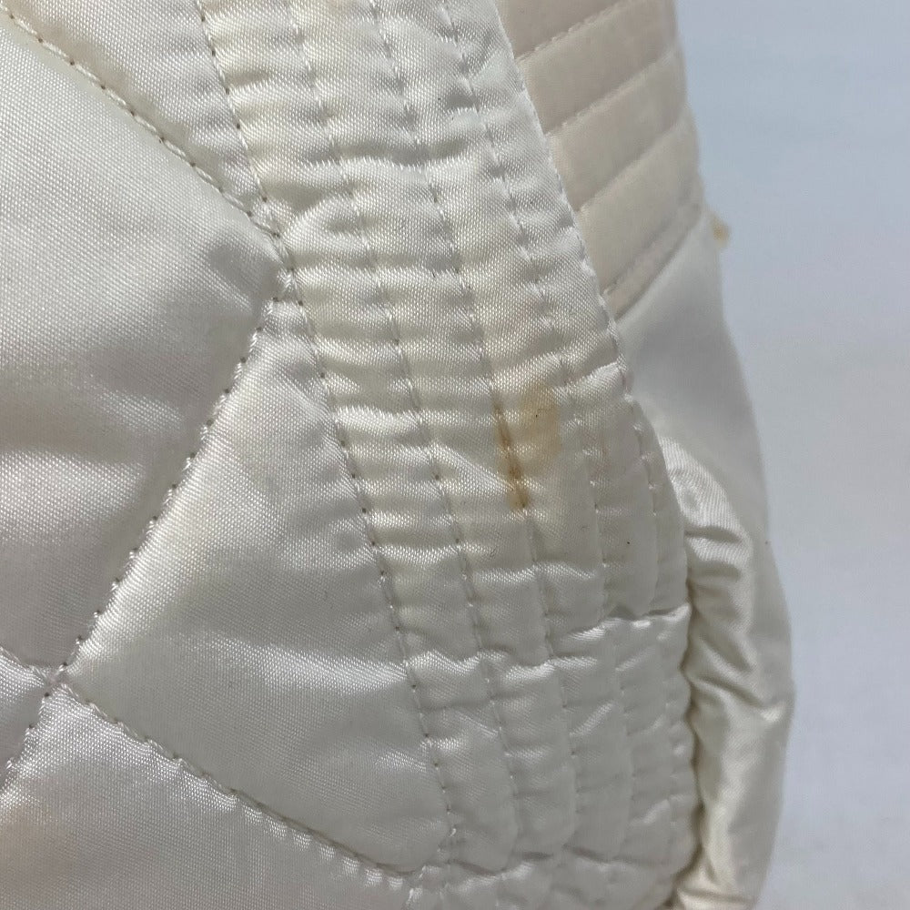 CHANEL Boston Duffel bag A29853 Nylon white Sports CC COCO Mark Quilting Women Used Authentic
