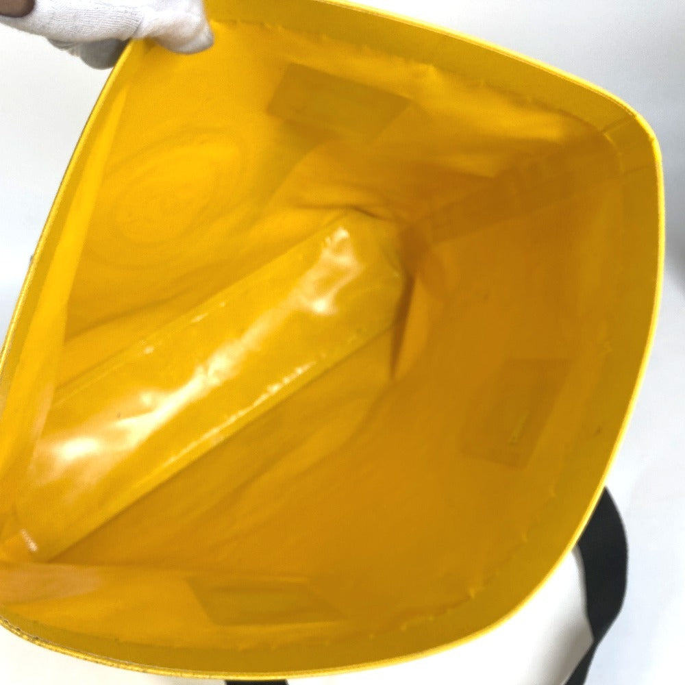 CHANEL Shoulder Bag Plastics yellow Waterproof CC COCO Mark ETANCHE logo Women Used Authentic