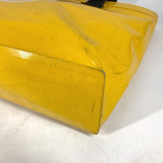 CHANEL Shoulder Bag Plastics yellow Waterproof CC COCO Mark ETANCHE logo Women Used Authentic