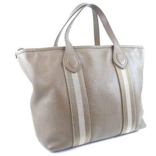 BALLY Handbag Calfskin beige With porch 2WAYShoulder unisex(Unisex) Used Authentic