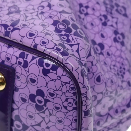 Louis Vuitton Cosmic Blossom GM Tote Bag Purple M93165 Enamel Women's Handbag