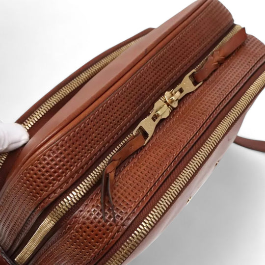 Louis Vuitton Cuir Bequia Trotteur GM Men's Leather Shoulder Bag Brown