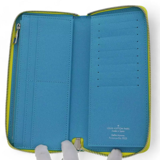Louis Vuitton Playground Zippy Wallet Vertical Yellow Monogram Canvas Men’s Long Wallet Spring Summer 2023 Collection