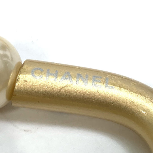 CHANEL belt leather gold 01C Fake pearl Women Used Authentic
