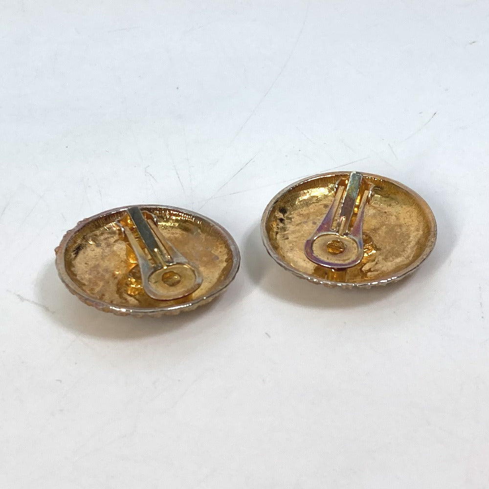 CHANEL Earring metal gold vintage Round CC COCO Mark Women Used Authentic