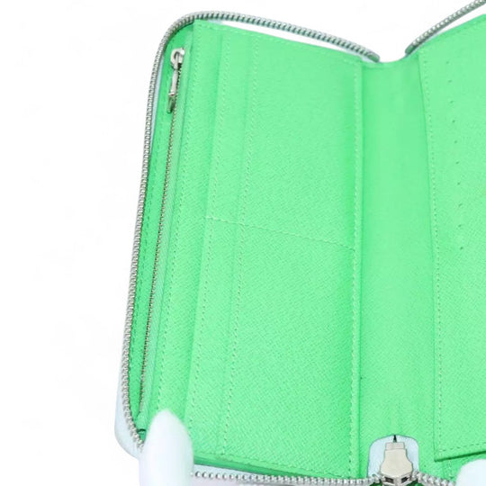 Louis Vuitton Monogram Portrait Zippy Vertical Wallet White Unisex Long Wallet
