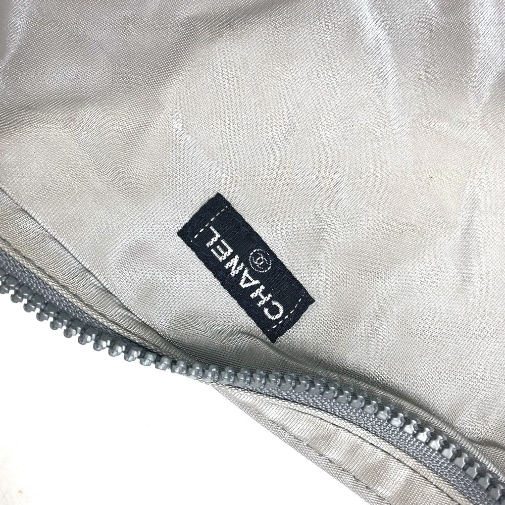 CHANEL Tote Bag rubber Gray type Shoulder logo Women Used Authentic