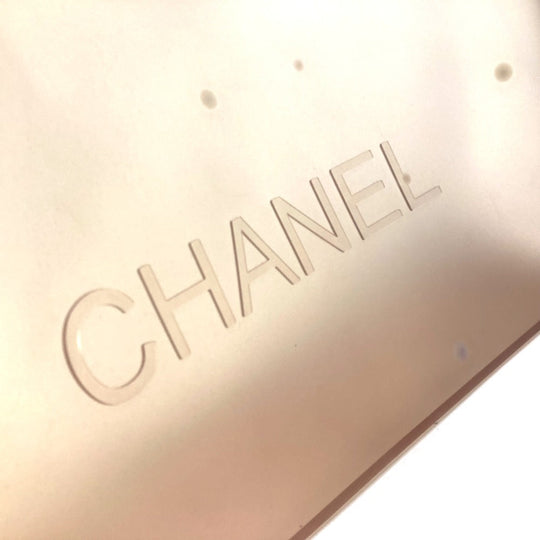 CHANEL Tote Bag rubber Gray type Shoulder logo Women Used Authentic