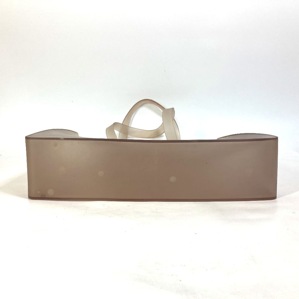 CHANEL Tote Bag rubber Gray type Shoulder logo Women Used Authentic