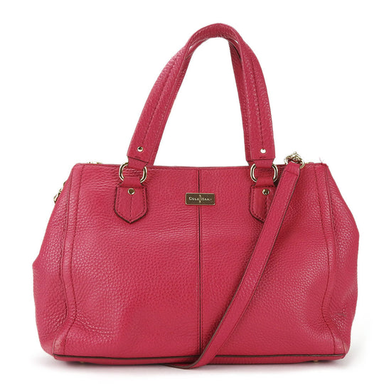 COLE HAAN Handbag leather pink Women Used Authentic