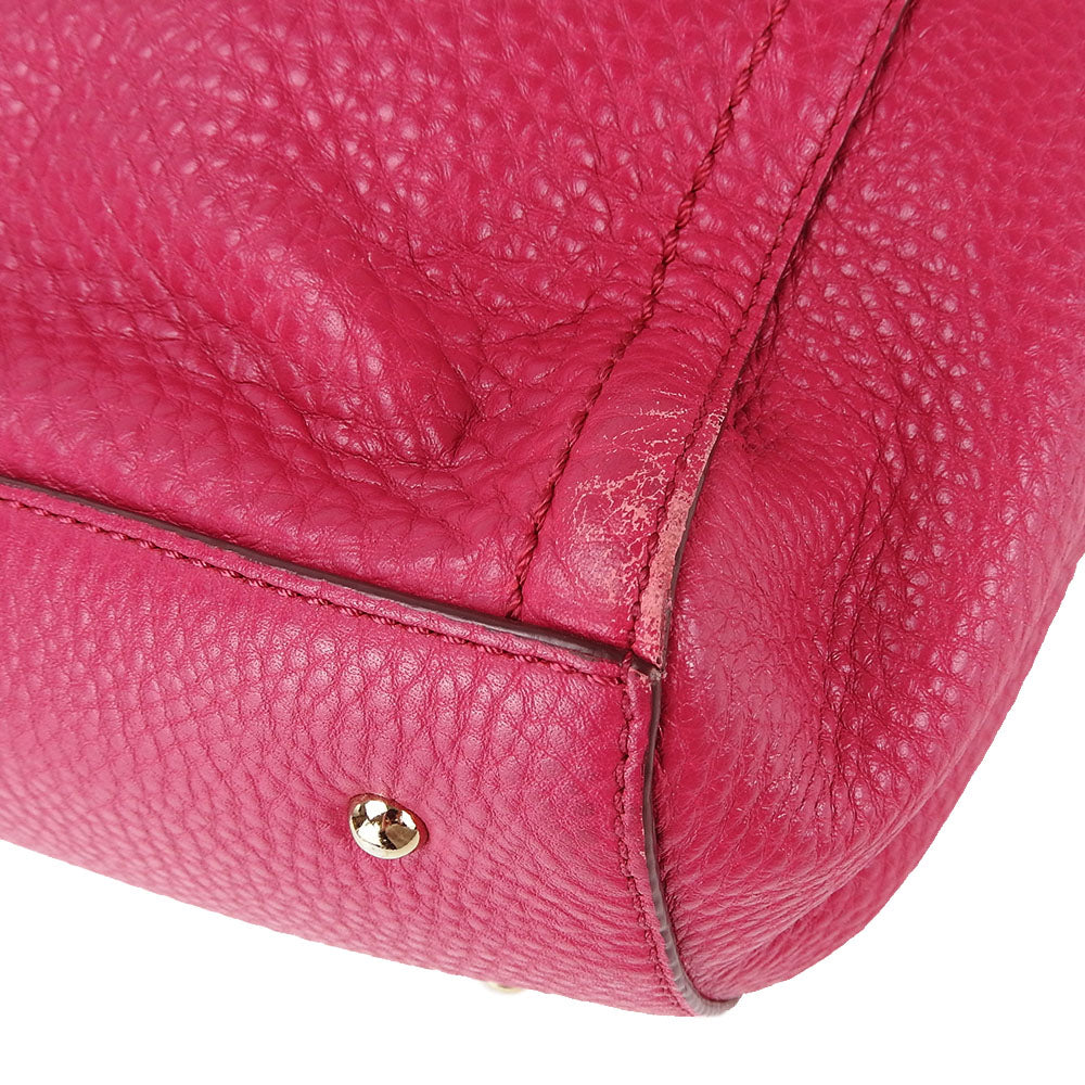 COLE HAAN Handbag leather pink Women Used Authentic