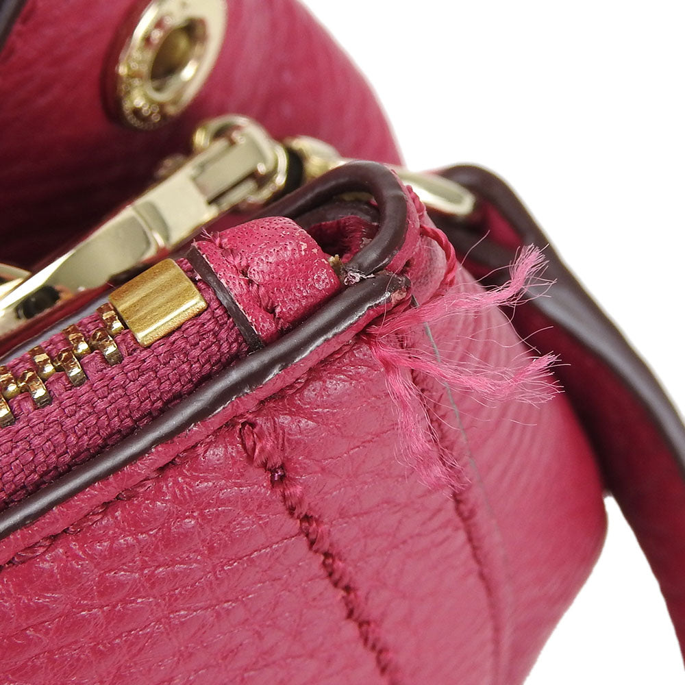 COLE HAAN Handbag leather pink Women Used Authentic