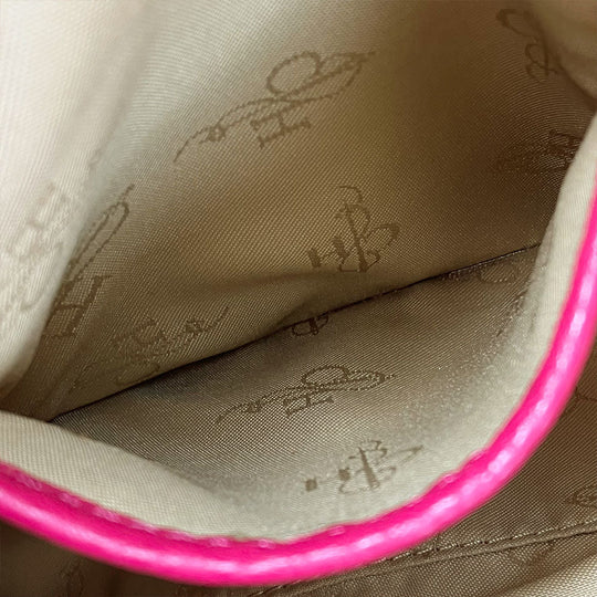 COLE HAAN Handbag leather pink Women Used Authentic